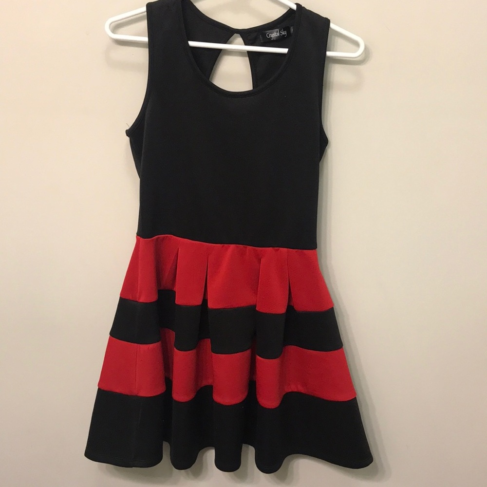 Simple black and red dress